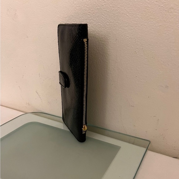 WCM Snakeskin Print  Wallet. Black. - Picture 9 of 11